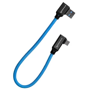 Cable USB-C a USB-A en ángulo recto