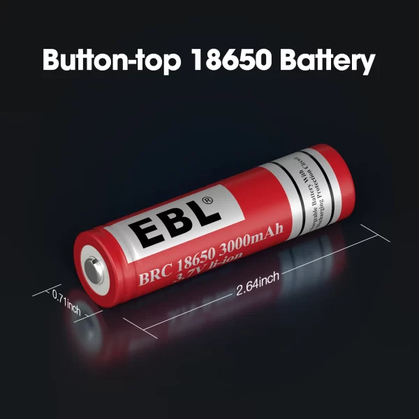 Batería recargable EBL BRC 18650 3000mAh ideal para DJI RONIN - Imagen 9