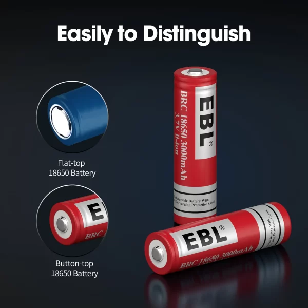 Batería recargable EBL BRC 18650 3000mAh ideal para DJI RONIN - Imagen 10