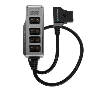 D-Tap Hub de 4 puertos hembra Splitter Hub gris