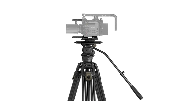 Tilta CT12 75mm Cine Fluid Head with 2-Stage One Touch Carbon Fiber Tripod Legs (12KG) - Imagen 5
