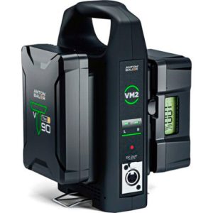 ANTON/BAUER Cargador con doble compartimiento VM2 con 4-Pin XLR (Montura-V)