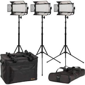 IKAN MB8-3PT-KIT Ikan Mylo MB8 Half x 1 Bi-Color LED 3-Point Light Kit