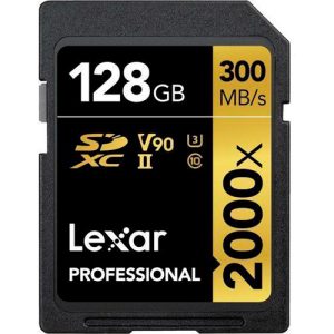 LEXAR Professional 128GB SDXC UHS-II 2000x Serie Gold