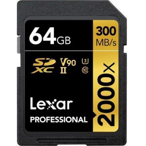 LEXAR Professional 64GB SDXC UHS-II 2000x Serie Gold